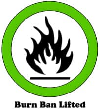 Burn Ban has been lifted